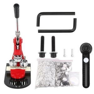 1pc 5.8cm Badge Punch Press Maker Machine With 1000 Circle Button Parts+Circle Cutter