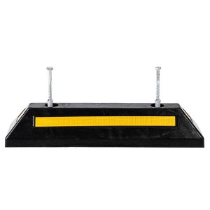 Heavy Duty Rubber Parking Curb Guide Car Garage Wheel Stop Stoppers